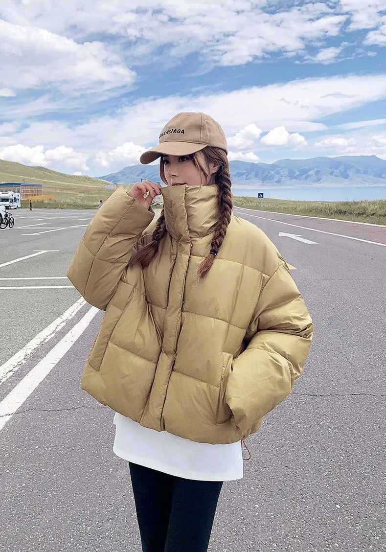Thickened Quilted Raincoat for Women with Windproof Features