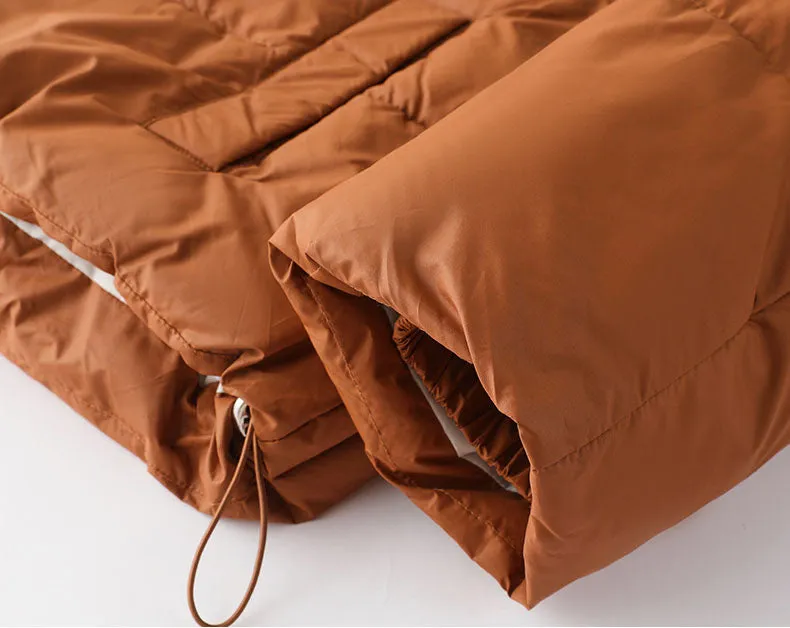 Thickened Quilted Raincoat for Women with Windproof Features