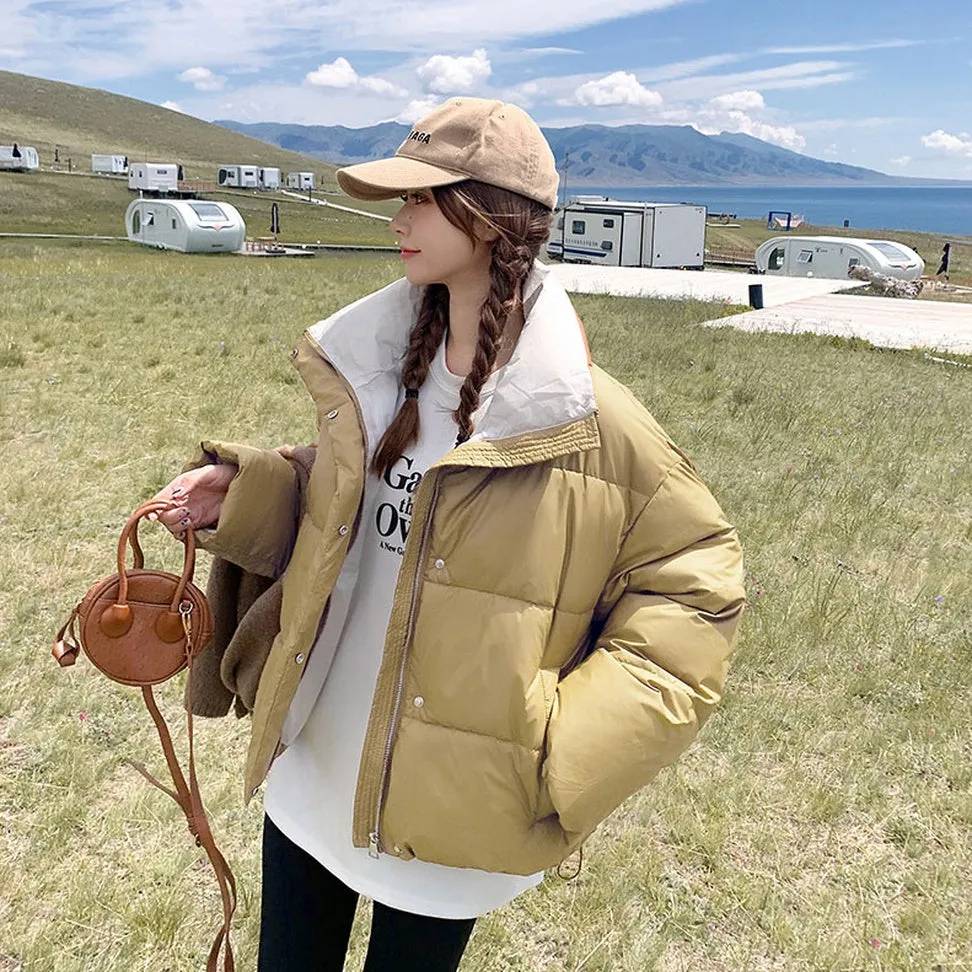 Thickened Quilted Raincoat for Women with Windproof Features