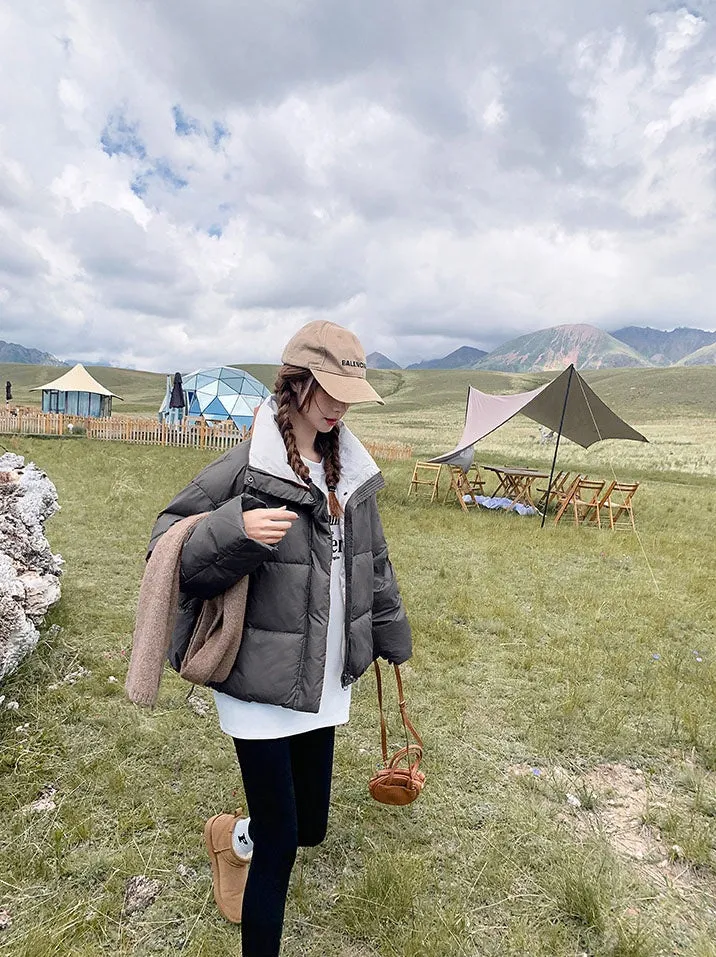 Thickened Quilted Raincoat for Women with Windproof Features