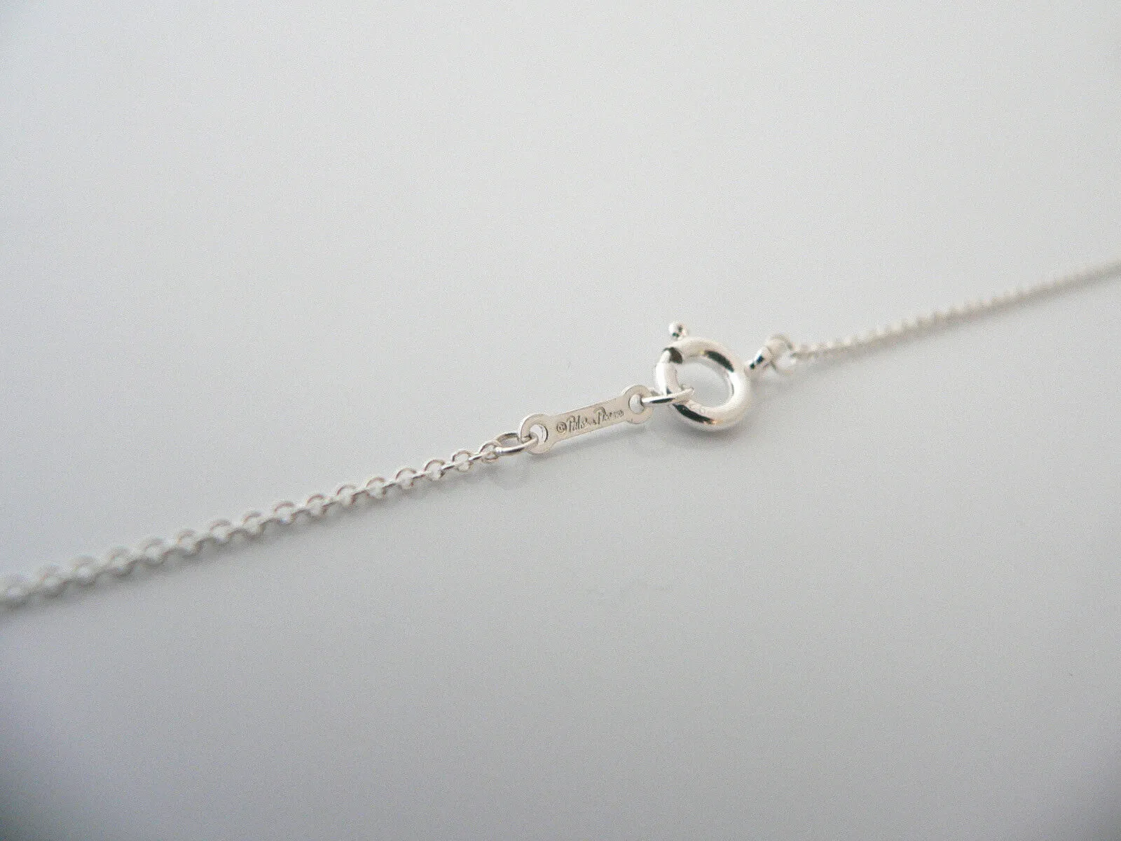 Tiffany & Co Silver Heart Necklace Pendant Goldoni Charm Chain Gift Love Cool
