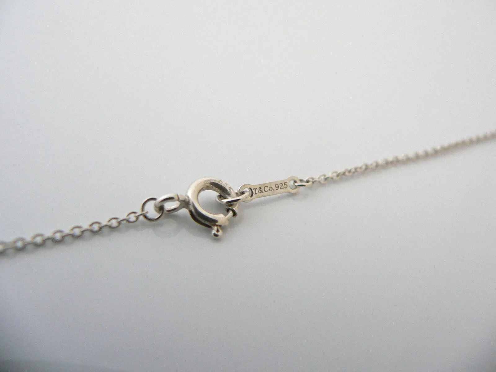 Tiffany & Co Silver Picasso Red Enamel LOVE Loving Heart Necklace Pendant Chain