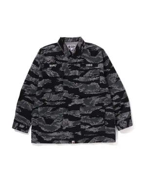 Tiger Camo Relaxed Fit Military Shirt
