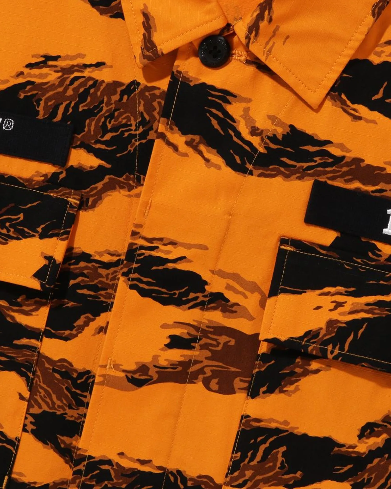 Tiger Camo Relaxed Fit Military Shirt