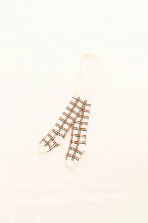 tights | grid print