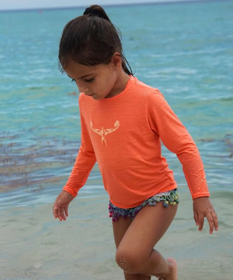 TKS MIAMI KIDS SUNSHIRT LOOSE FIT CORAL UPF 50