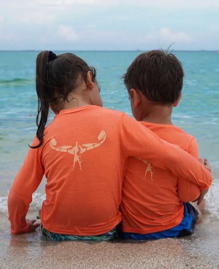 TKS MIAMI KIDS SUNSHIRT LOOSE FIT CORAL UPF 50