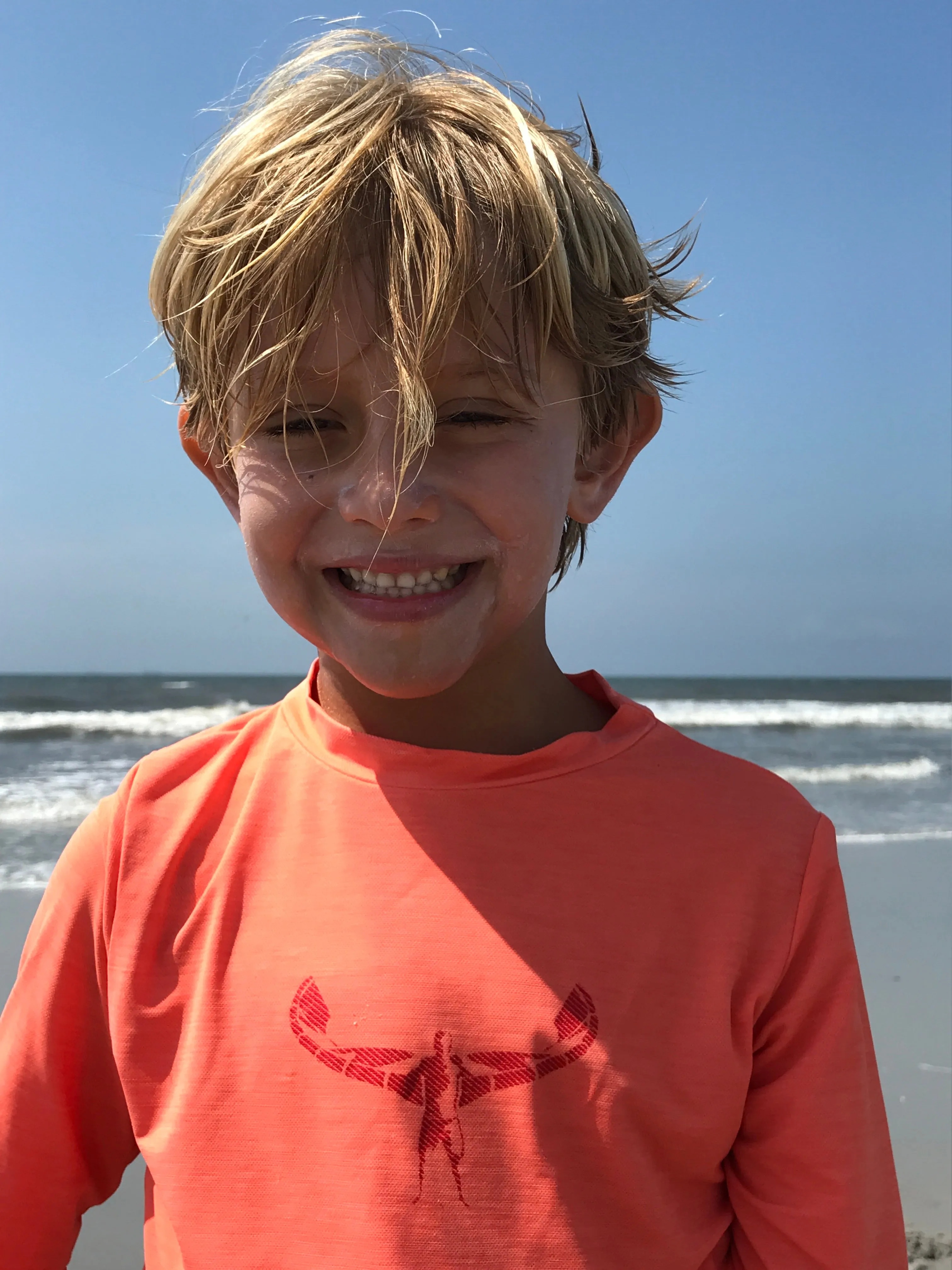 TKS MIAMI KIDS SUNSHIRT LOOSE FIT CORAL UPF 50