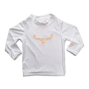 TKS MIAMI KIDS SUNSHIRT LOOSE FIT WHITE/PEACH UV30
