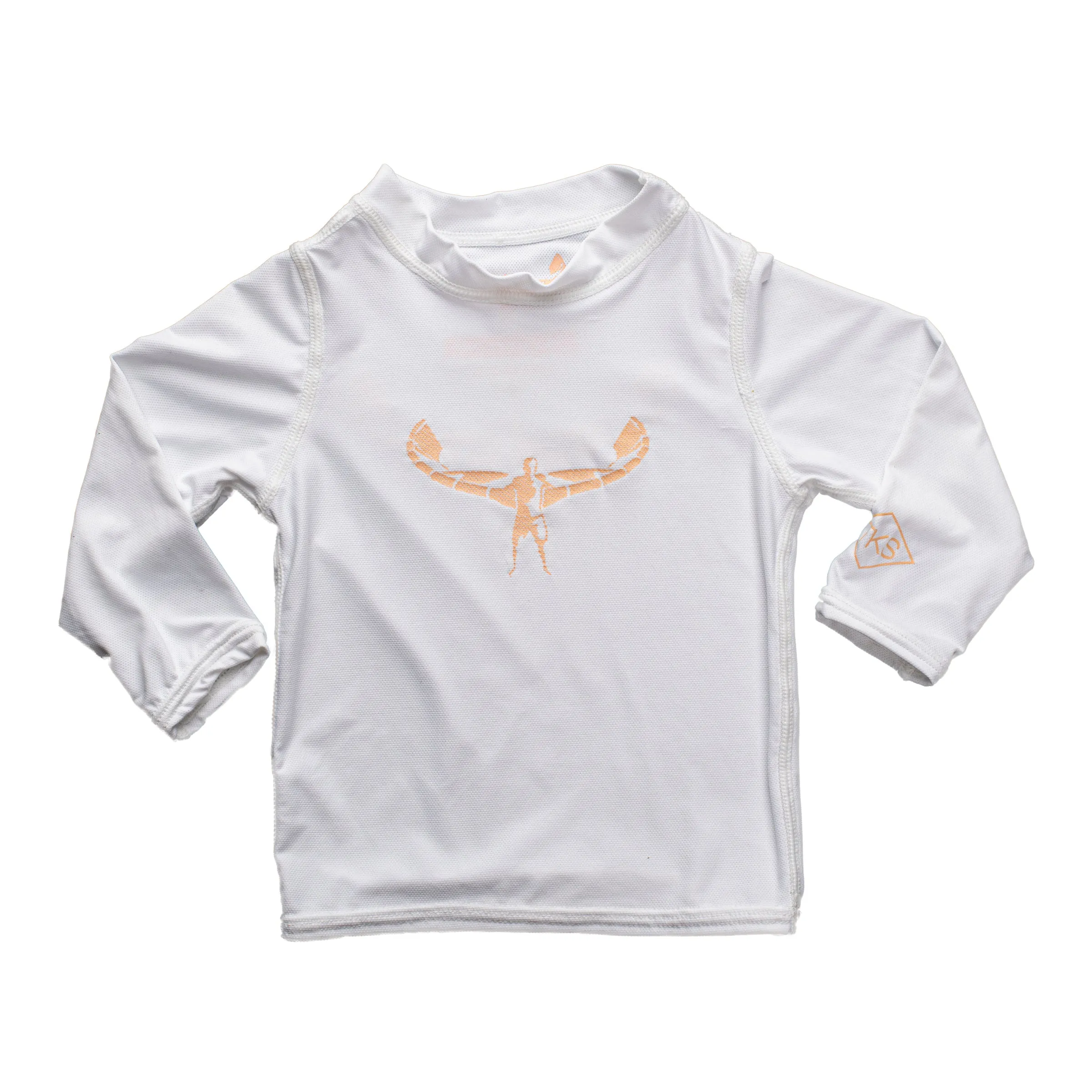 TKS MIAMI KIDS SUNSHIRT LOOSE FIT WHITE/PEACH UV30