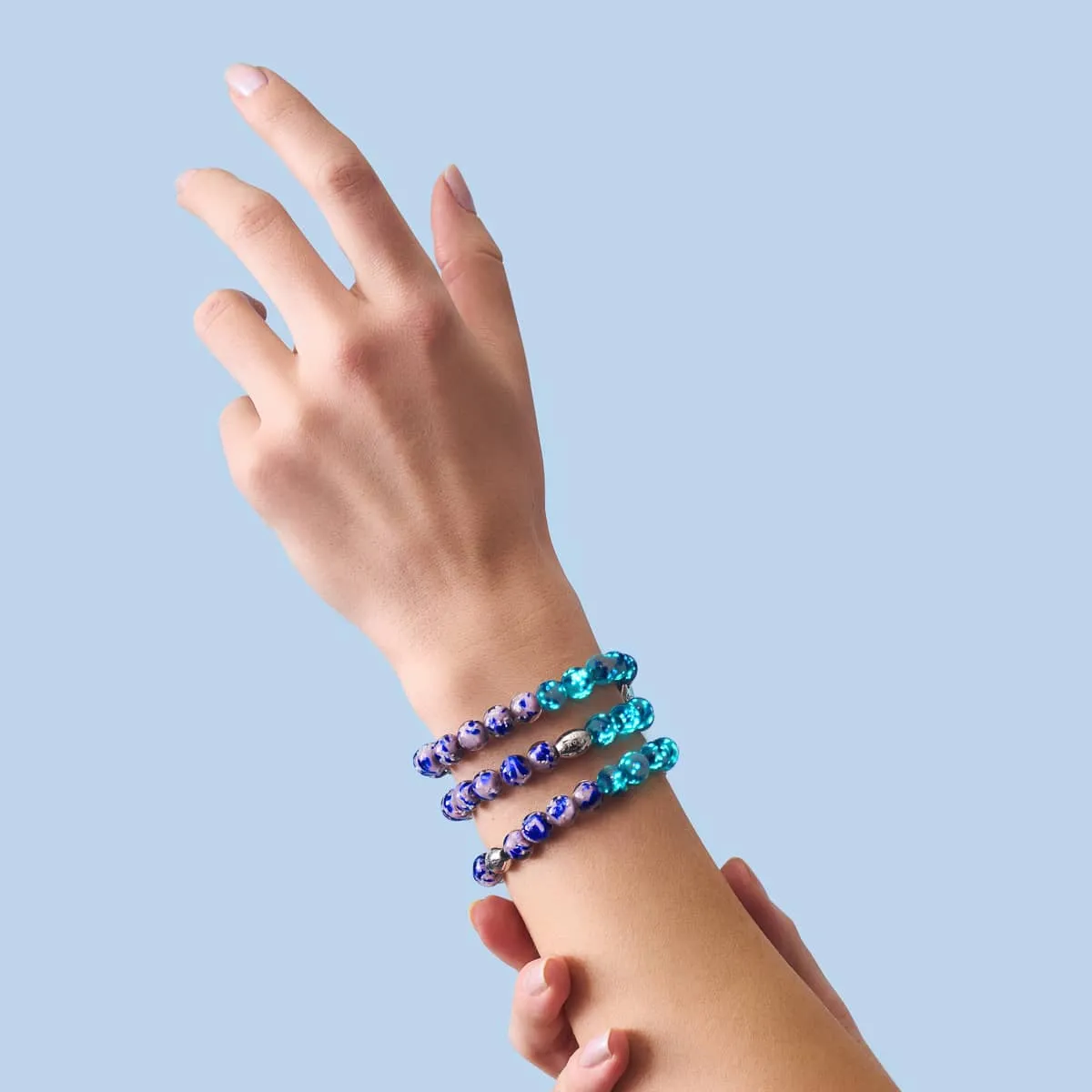 Topaz Garden | .925 Sterling Silver | Firefly Glass Garden Bracelet