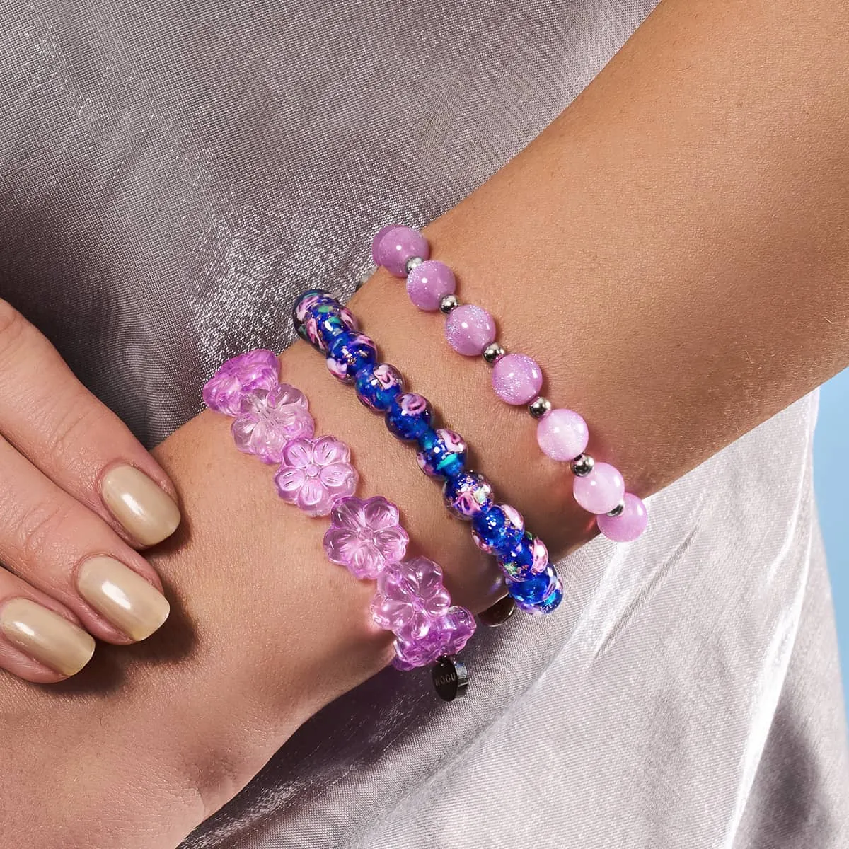 Topaz Garden | .925 Sterling Silver | Firefly Glass Garden Bracelet