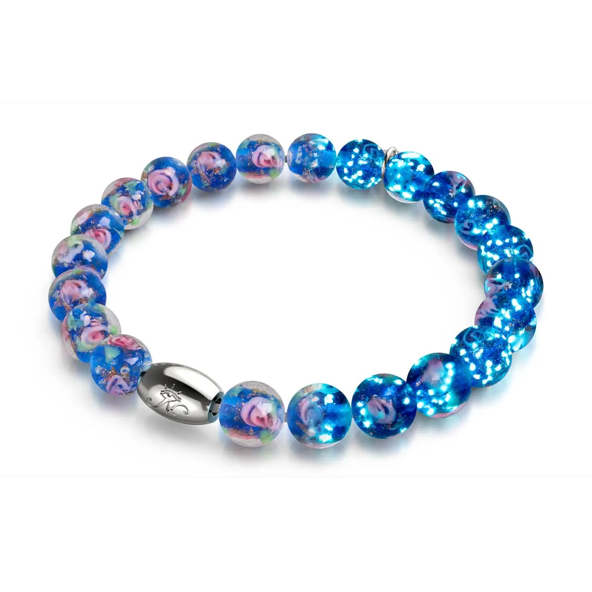 Topaz Garden | .925 Sterling Silver | Firefly Glass Garden Bracelet