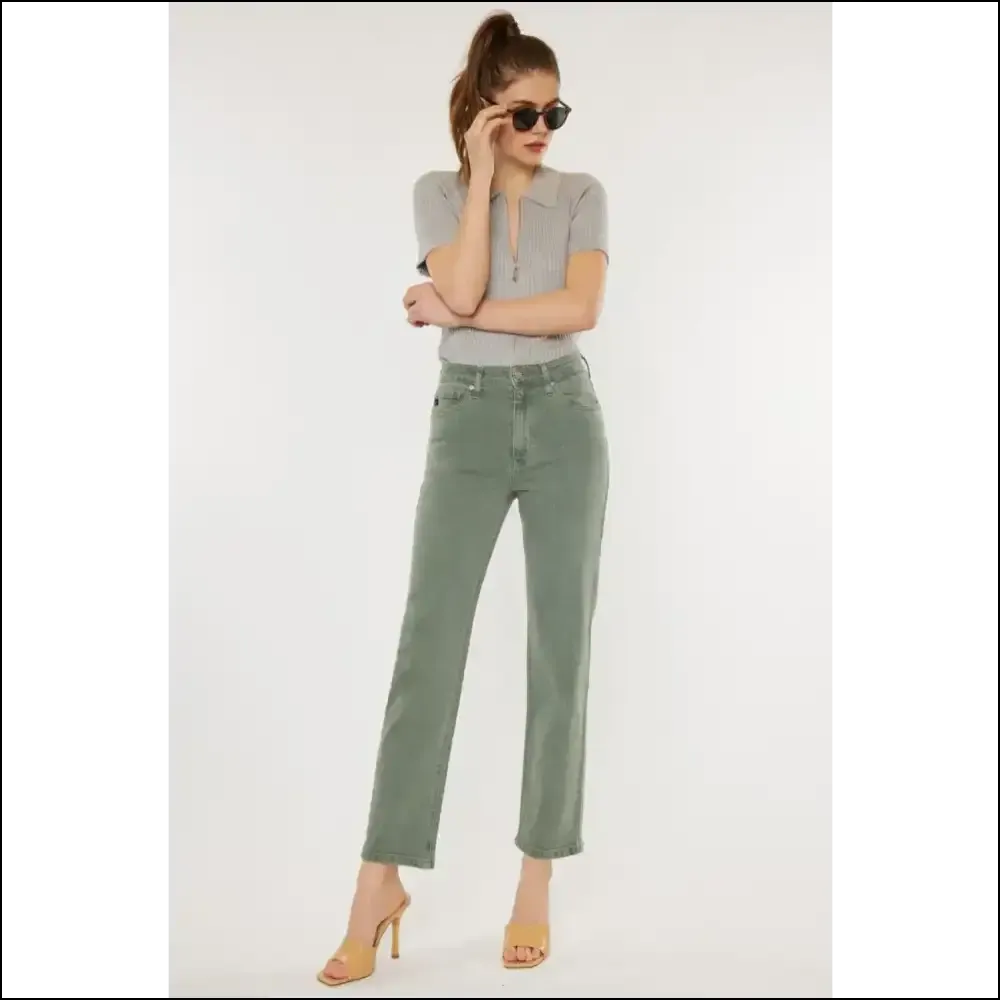 Ultimate 90s Throwback: Needful Things Ultra High Rise Straight Vibes! 🍏✨