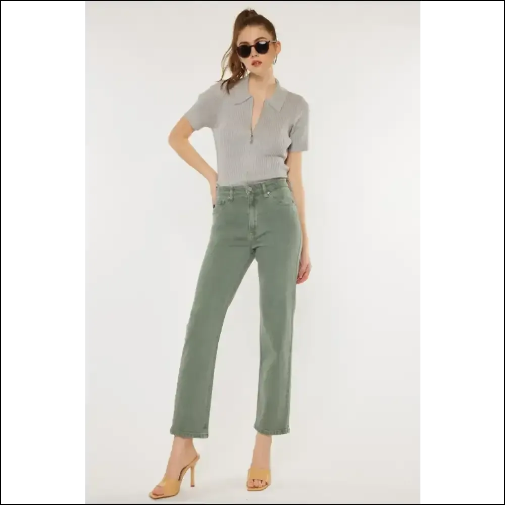Ultimate 90s Throwback: Needful Things Ultra High Rise Straight Vibes! 🍏✨