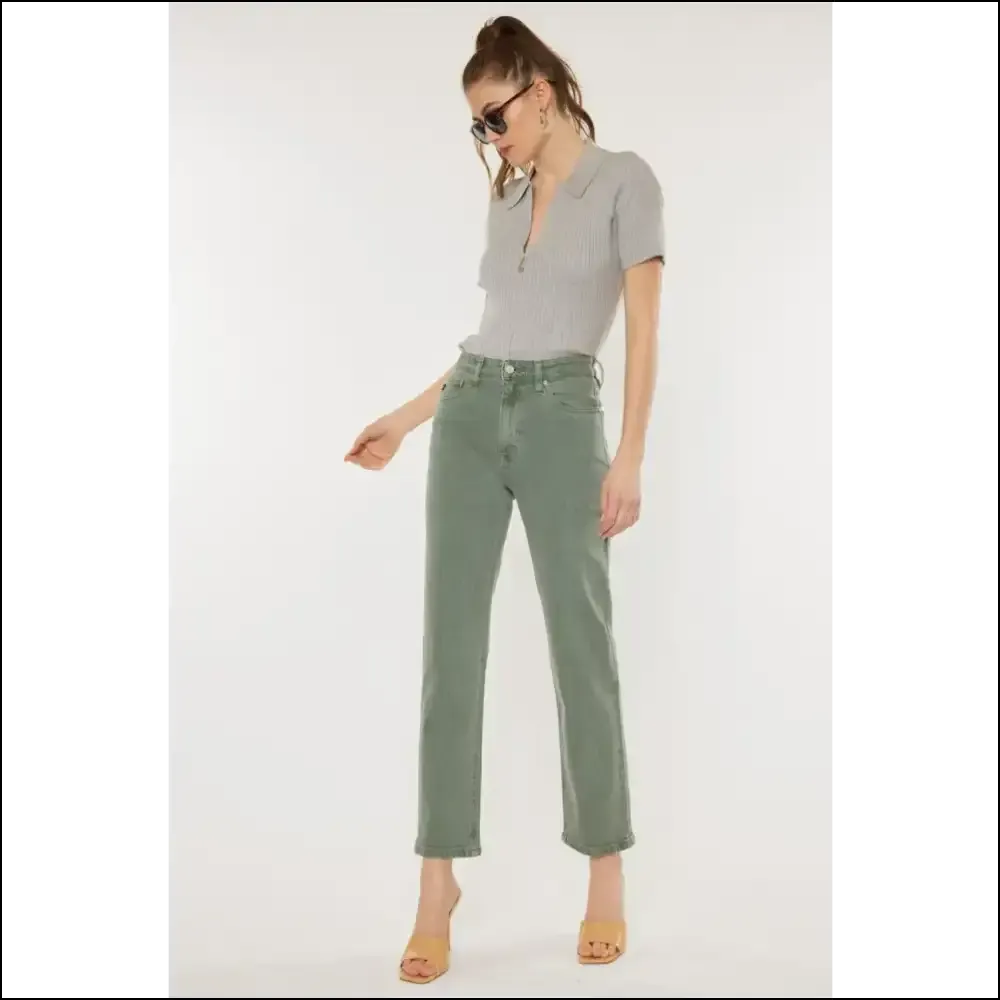 Ultimate 90s Throwback: Needful Things Ultra High Rise Straight Vibes! 🍏✨