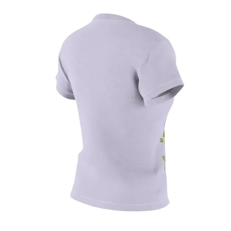 Unleash Bold Style with Purple Flowers Polyester Tee