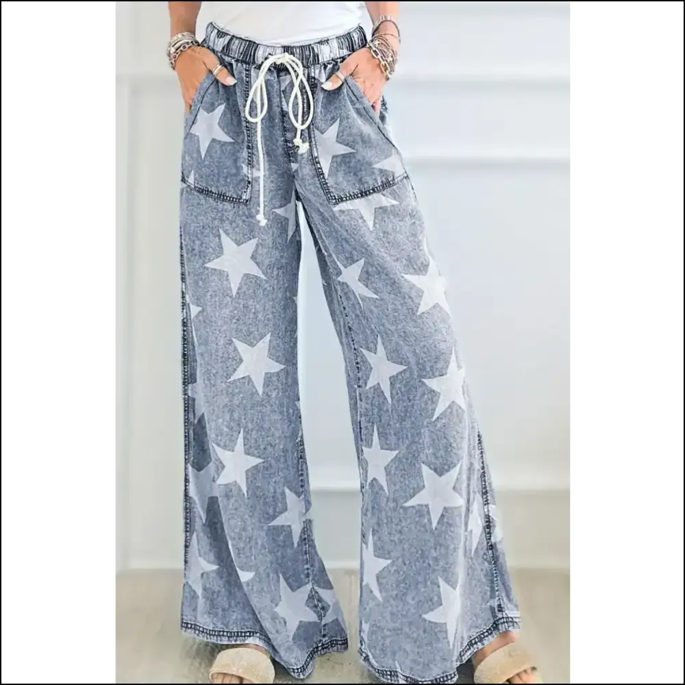 Unleash your Inner Galaxy with Starry Nights High Waist Jeans! 🌌✨