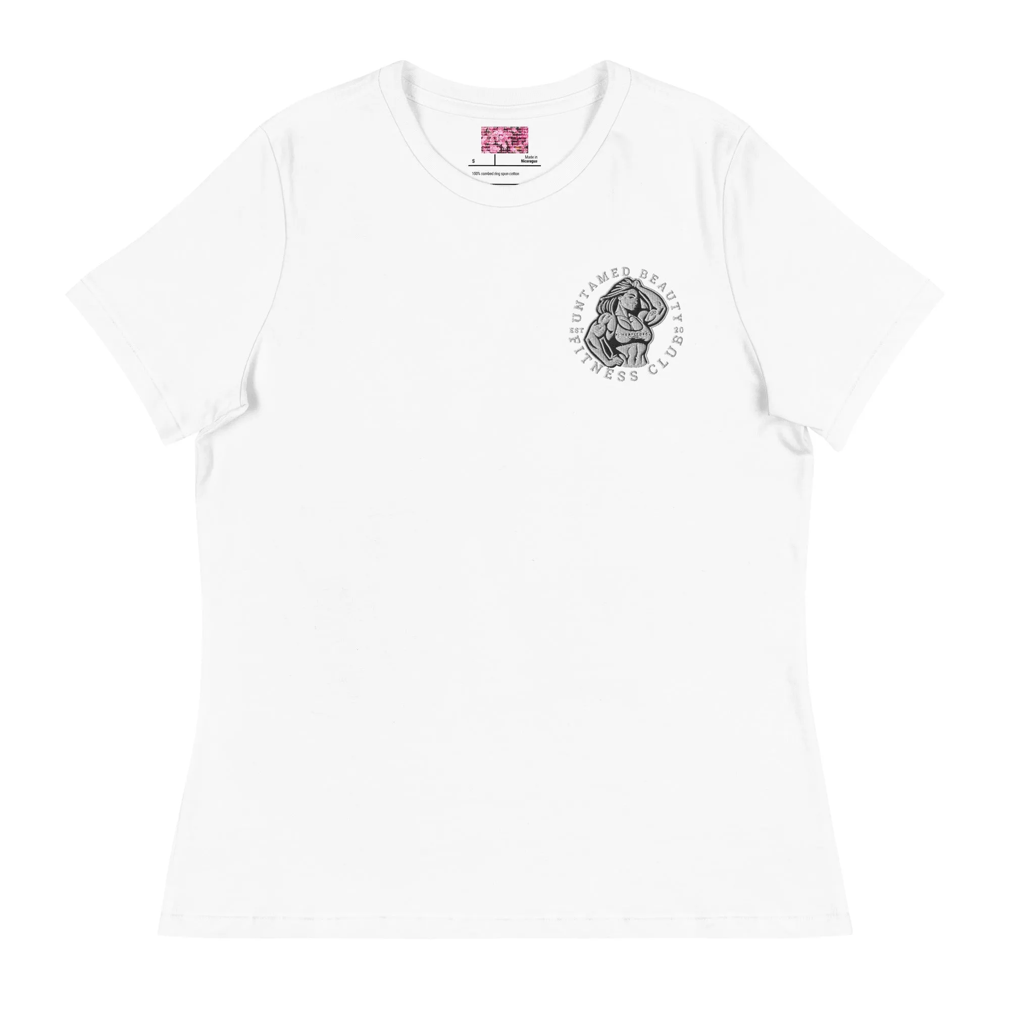 UNTAMED BEAUTY POWER FITNESS CLUB - Women's Relaxed T-Shirts