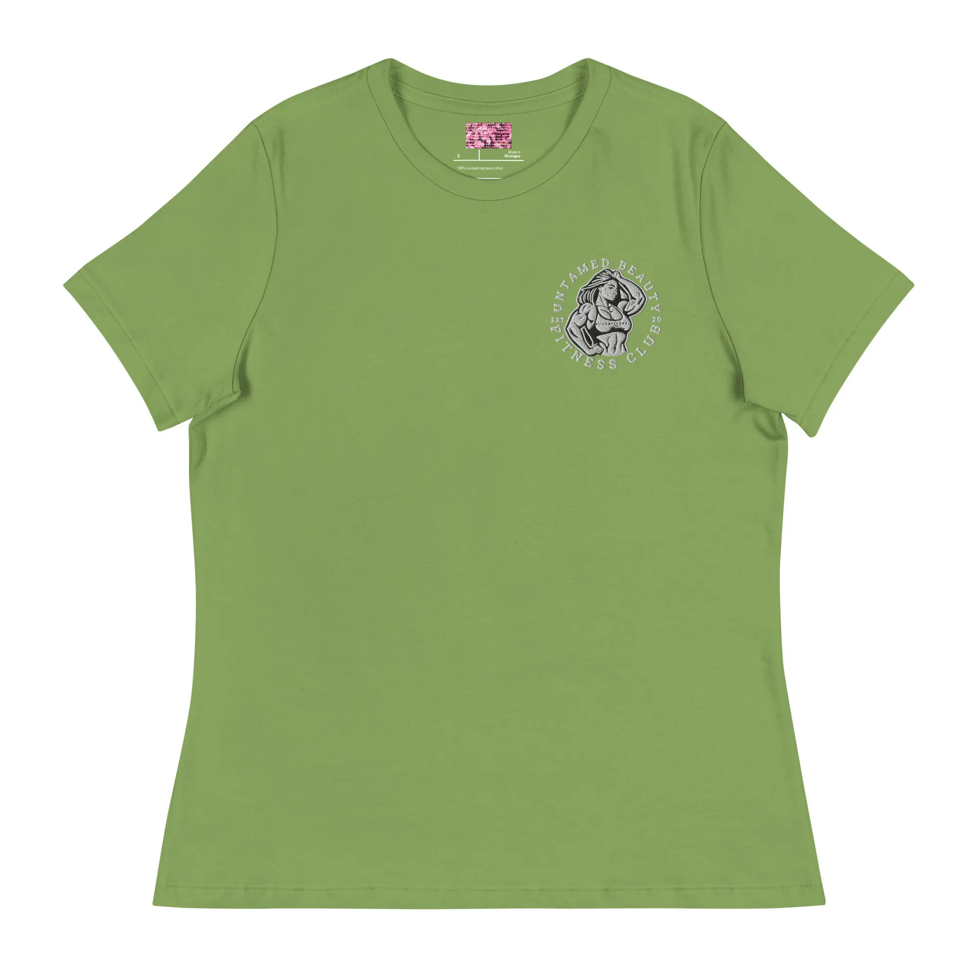 UNTAMED BEAUTY POWER FITNESS CLUB - Women's Relaxed T-Shirts