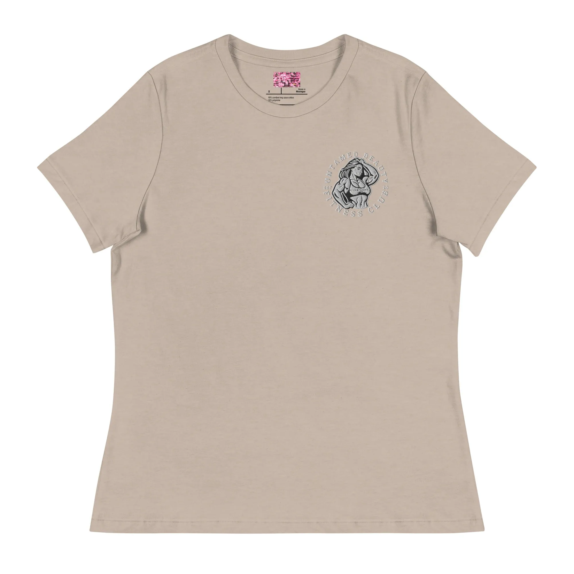 UNTAMED BEAUTY POWER FITNESS CLUB - Women's Relaxed T-Shirts