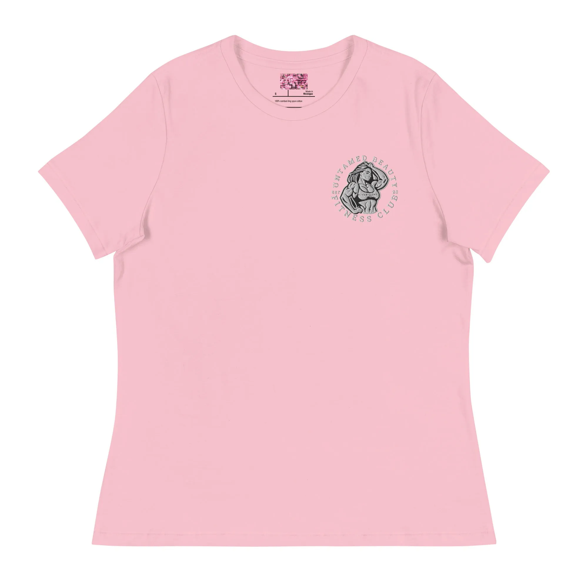 UNTAMED BEAUTY POWER FITNESS CLUB - Women's Relaxed T-Shirts