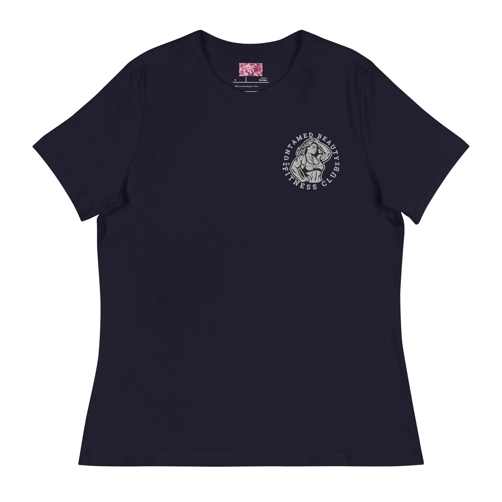 UNTAMED BEAUTY POWER FITNESS CLUB - Women's Relaxed T-Shirts