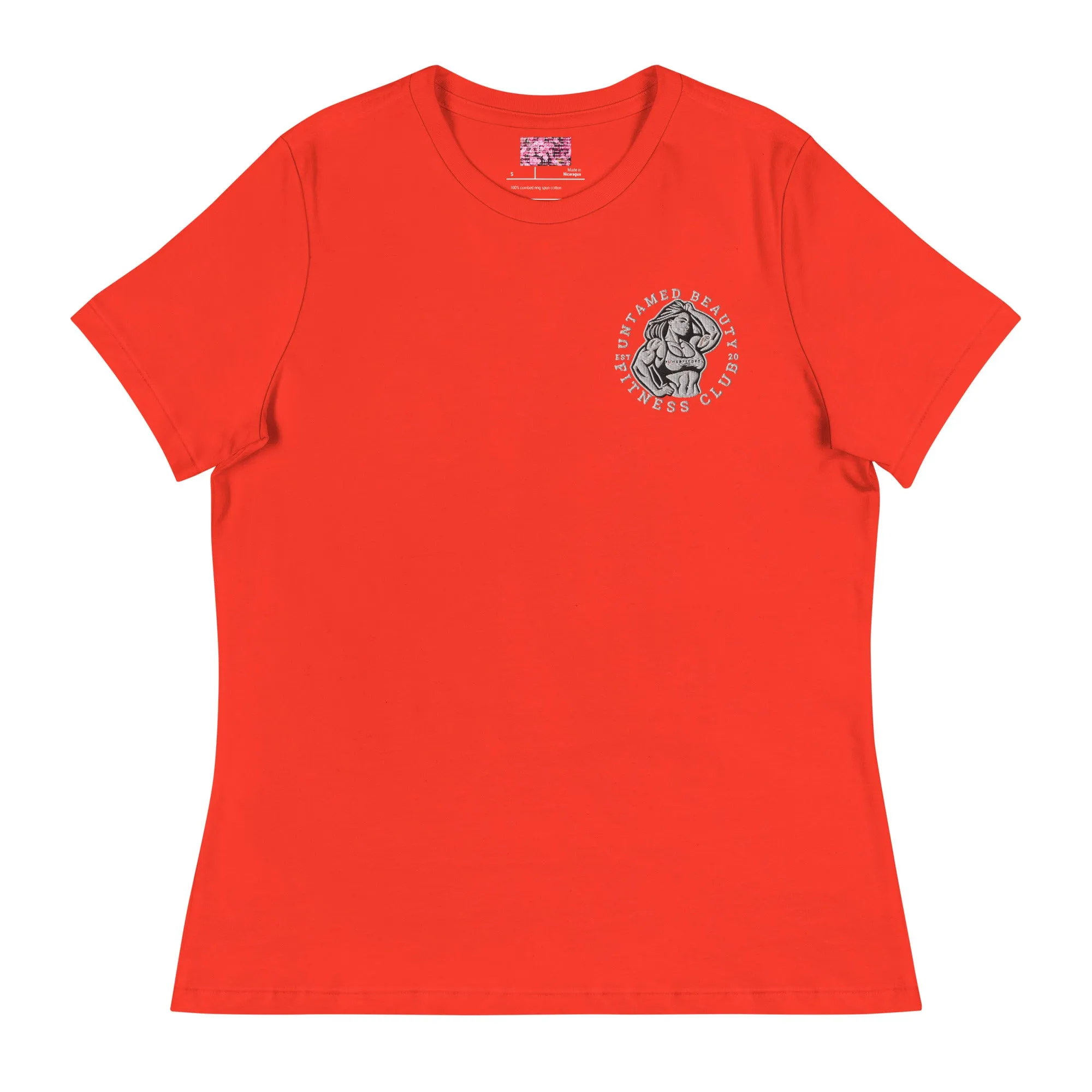UNTAMED BEAUTY POWER FITNESS CLUB - Women's Relaxed T-Shirts