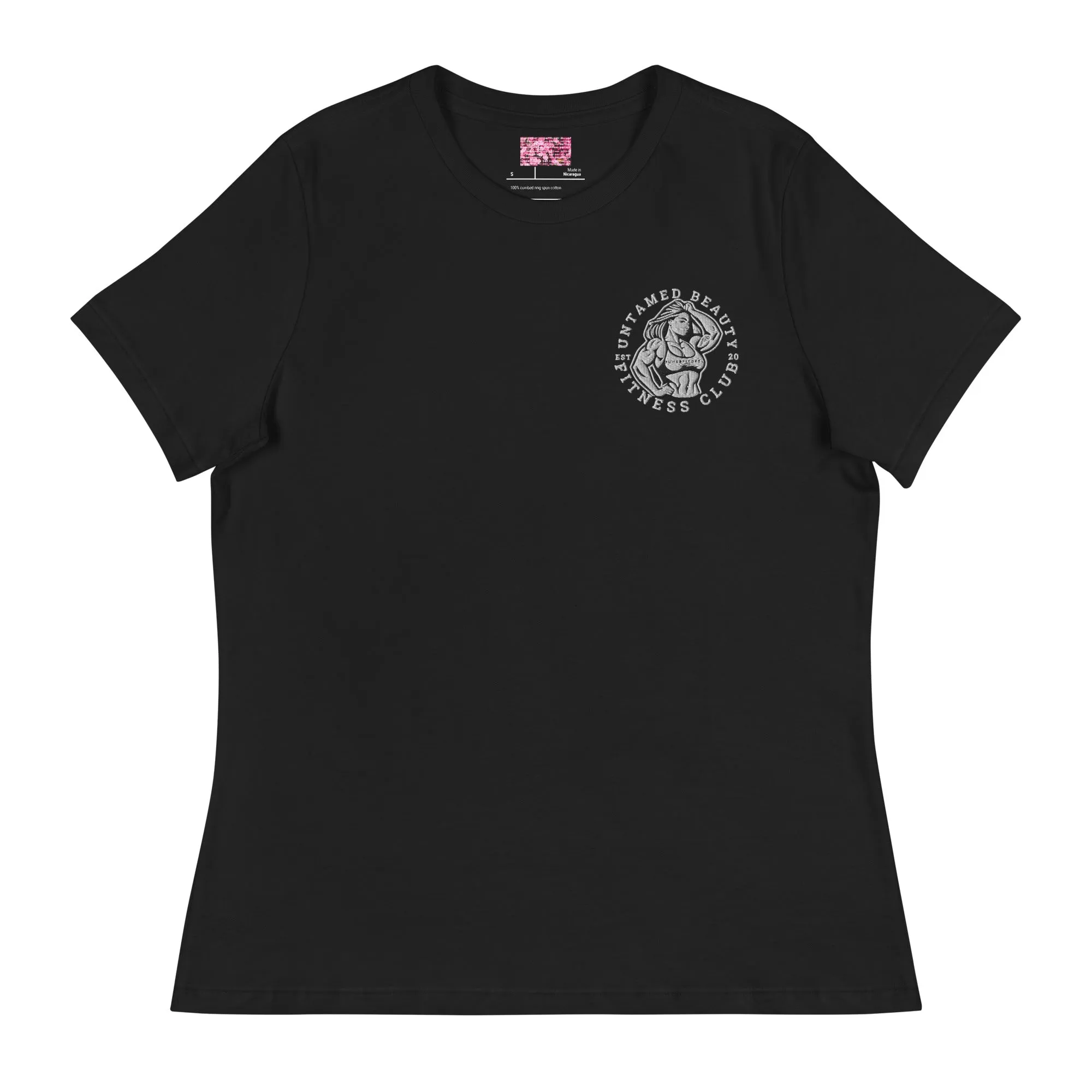 UNTAMED BEAUTY POWER FITNESS CLUB - Women's Relaxed T-Shirts