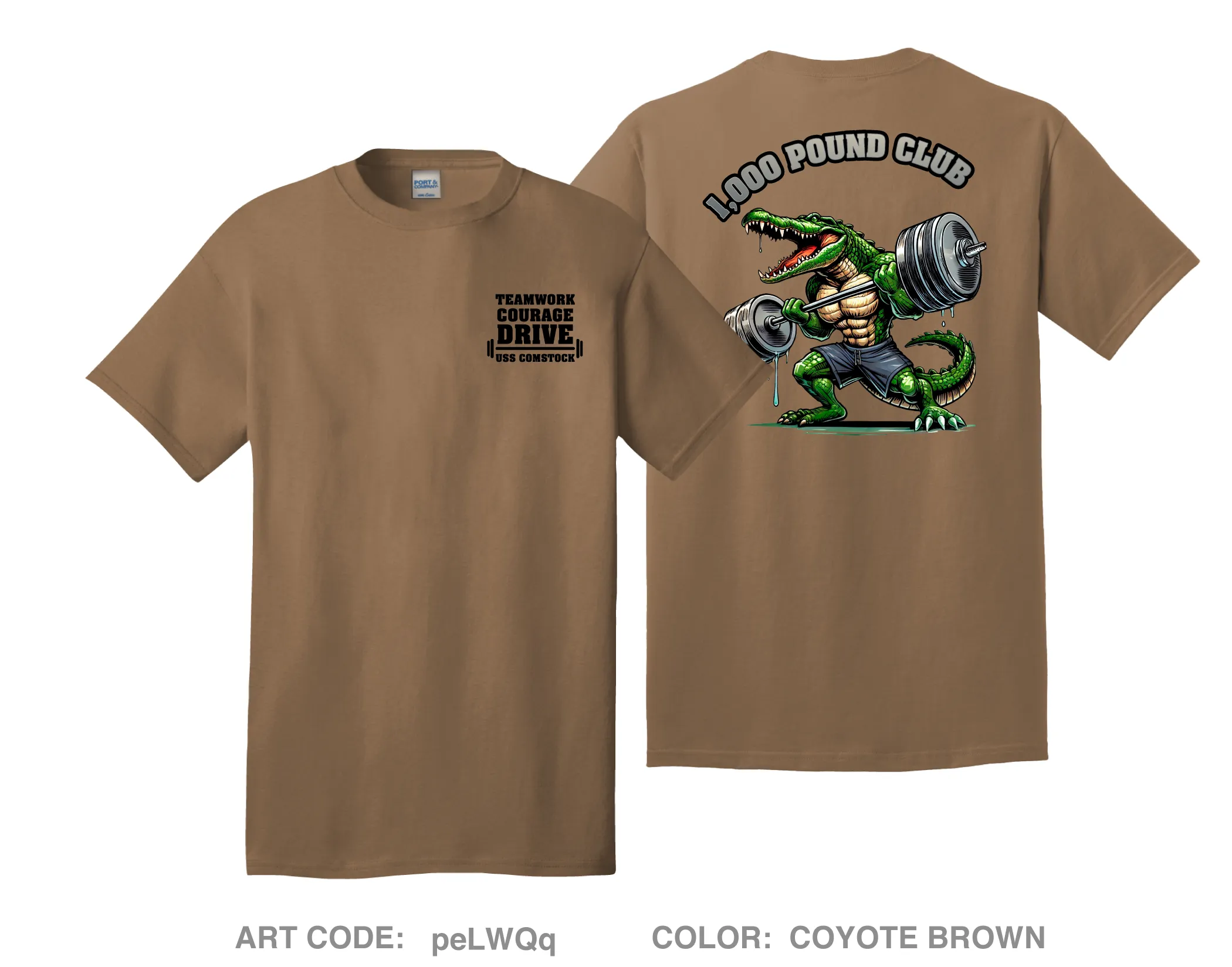 USS Comstock Comfort Unisex Cotton SS Tee - peLWQq