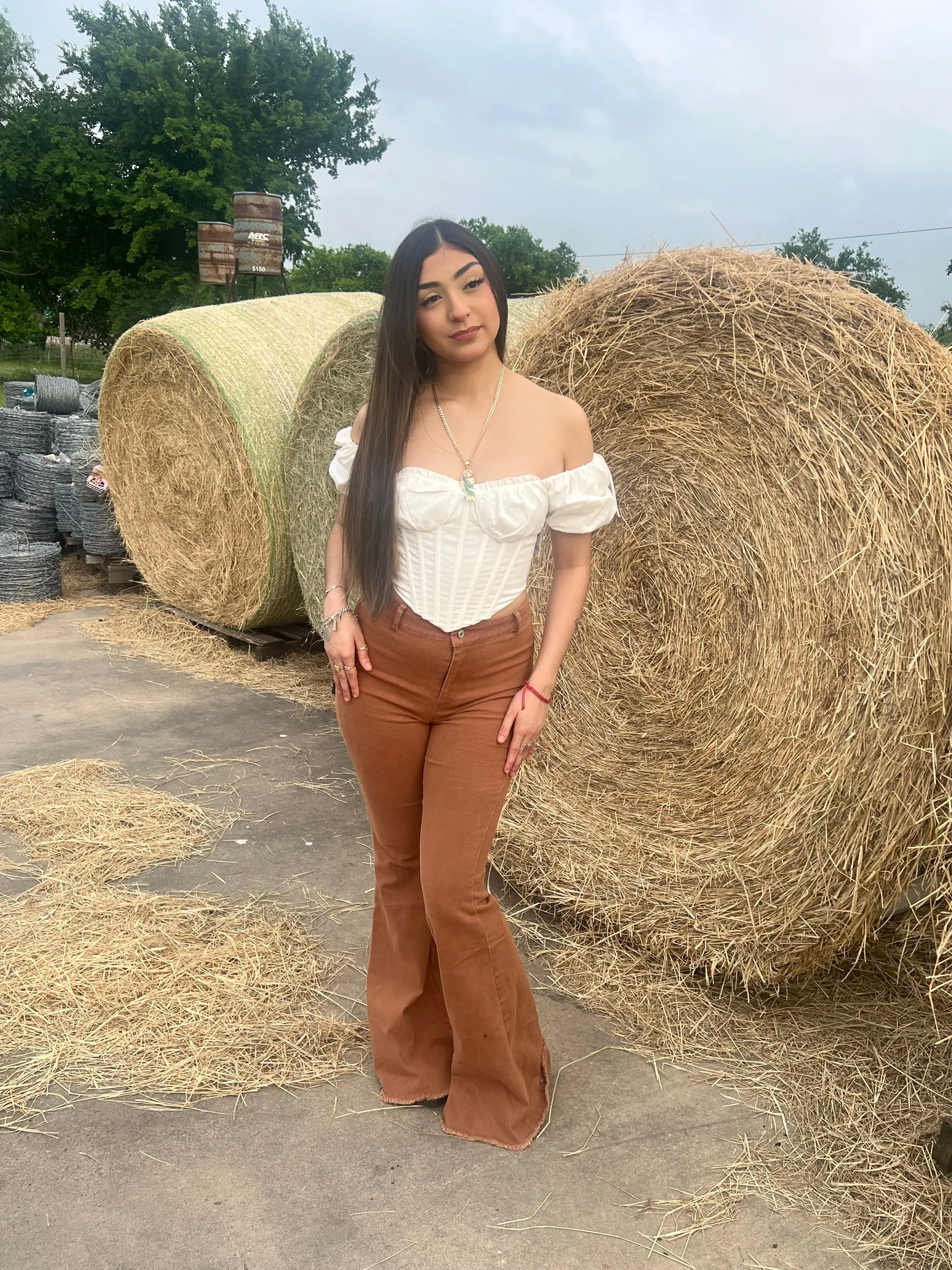 Valerie High Rise Vintage Wash Flare Jeans
