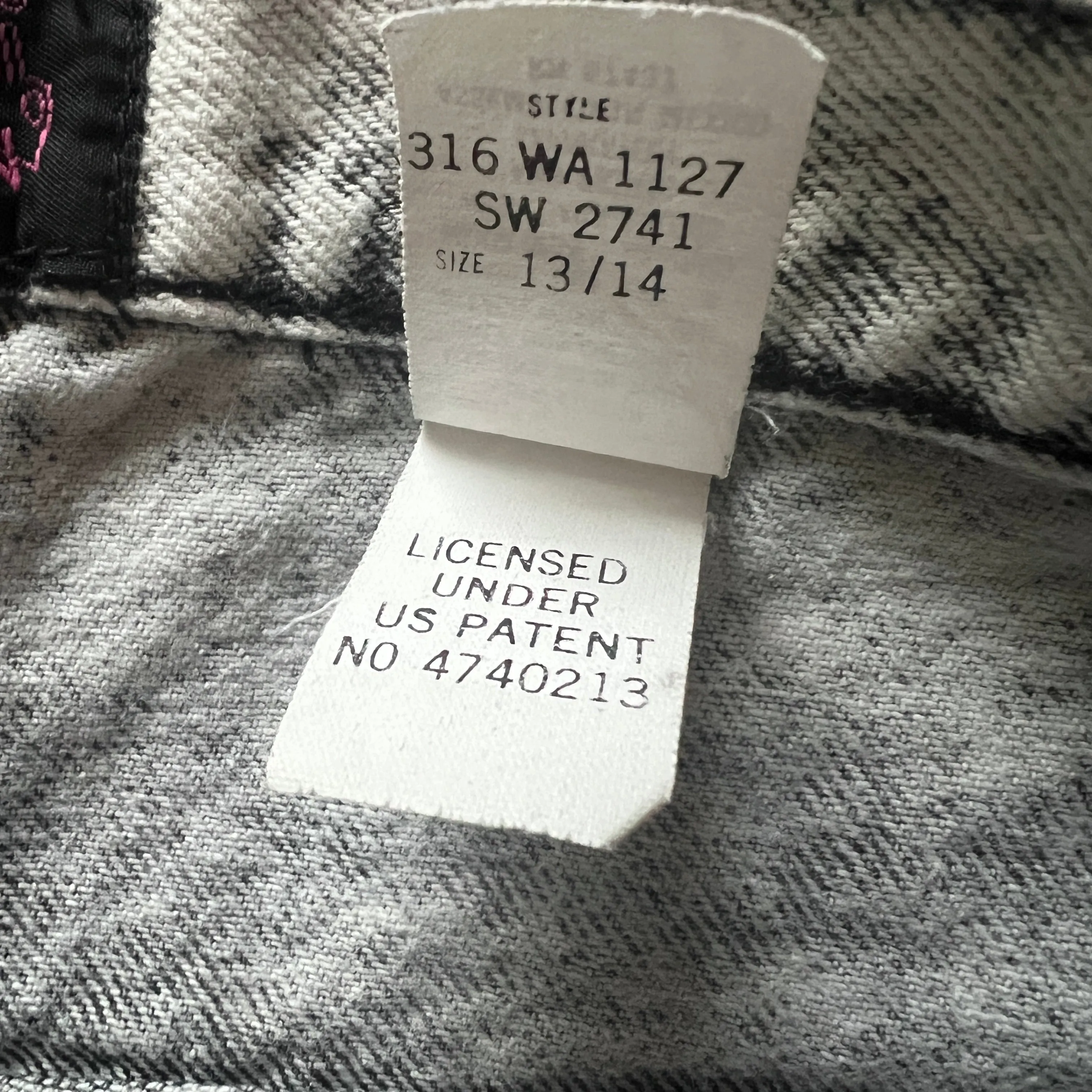 Vintage Sasson Acid Wash Jeans