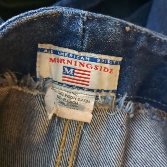 Vintage y2k American Spirit Jeans Flare Dark Wash Denim Button Fly Size 14