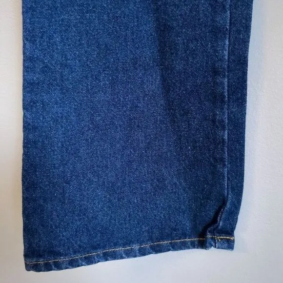 Vintage y2k American Spirit Jeans Flare Dark Wash Denim Button Fly Size 14