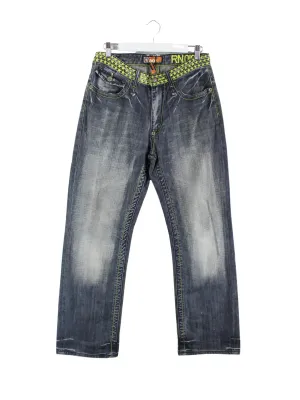 Vintage y2k Embroidered Jeans Blau W30