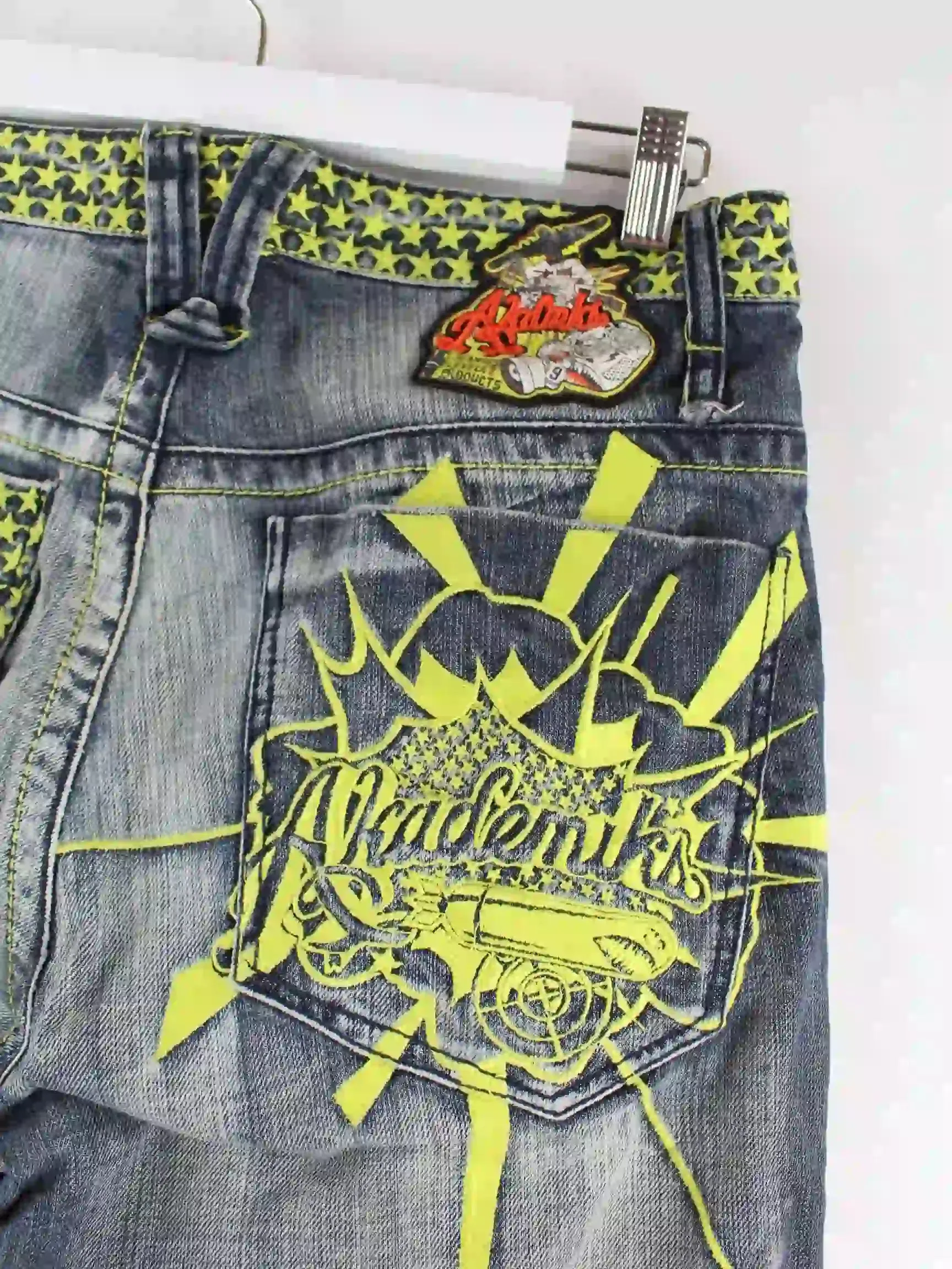 Vintage y2k Embroidered Jeans Blau W30