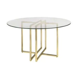 Wadley Dining Table Willa Arlo™ Interiors Base Color: Gold Size: 48" L x 48" W
