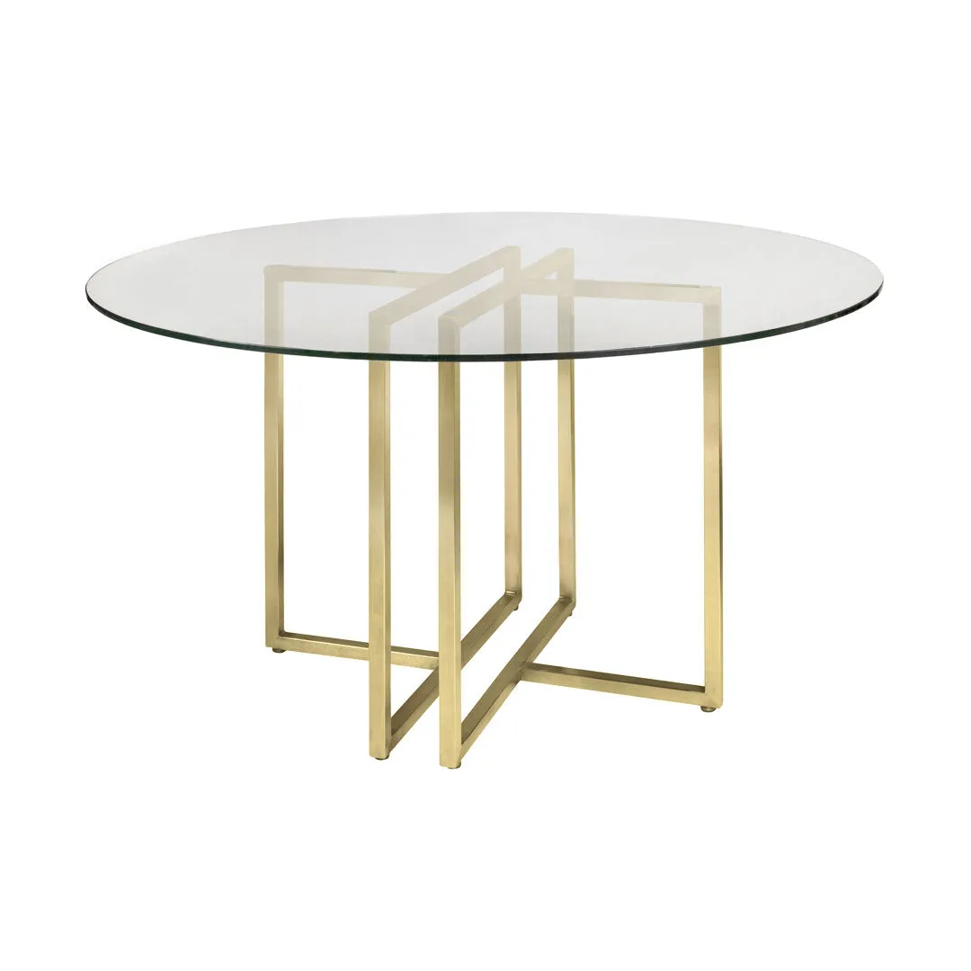Wadley Dining Table Willa Arlo™ Interiors Base Color: Gold Size: 48" L x 48" W