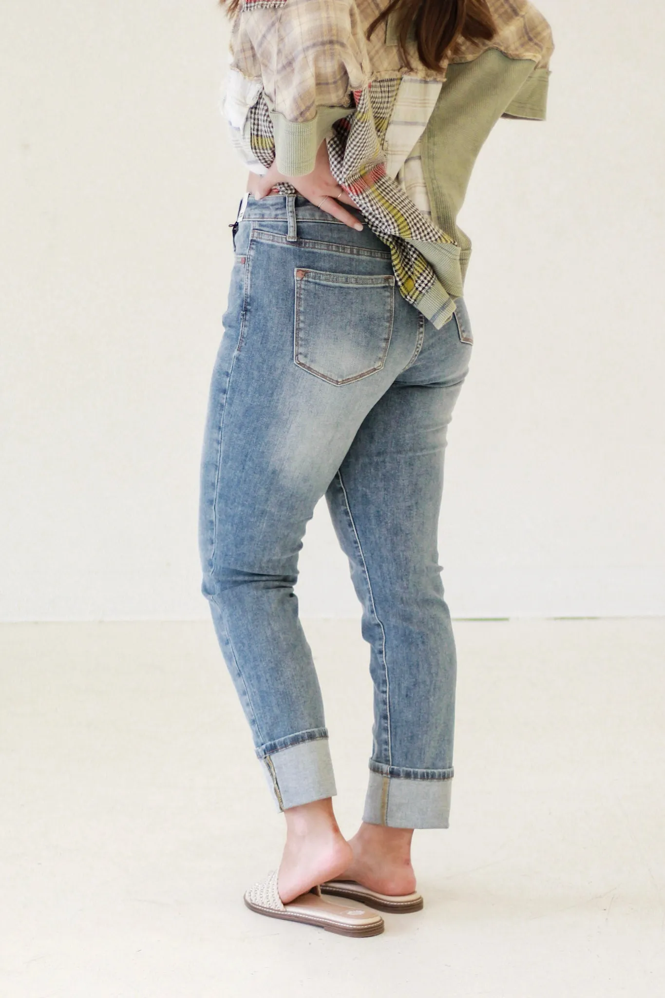 Walk This Way Judy Blue Boyfriend Jeans