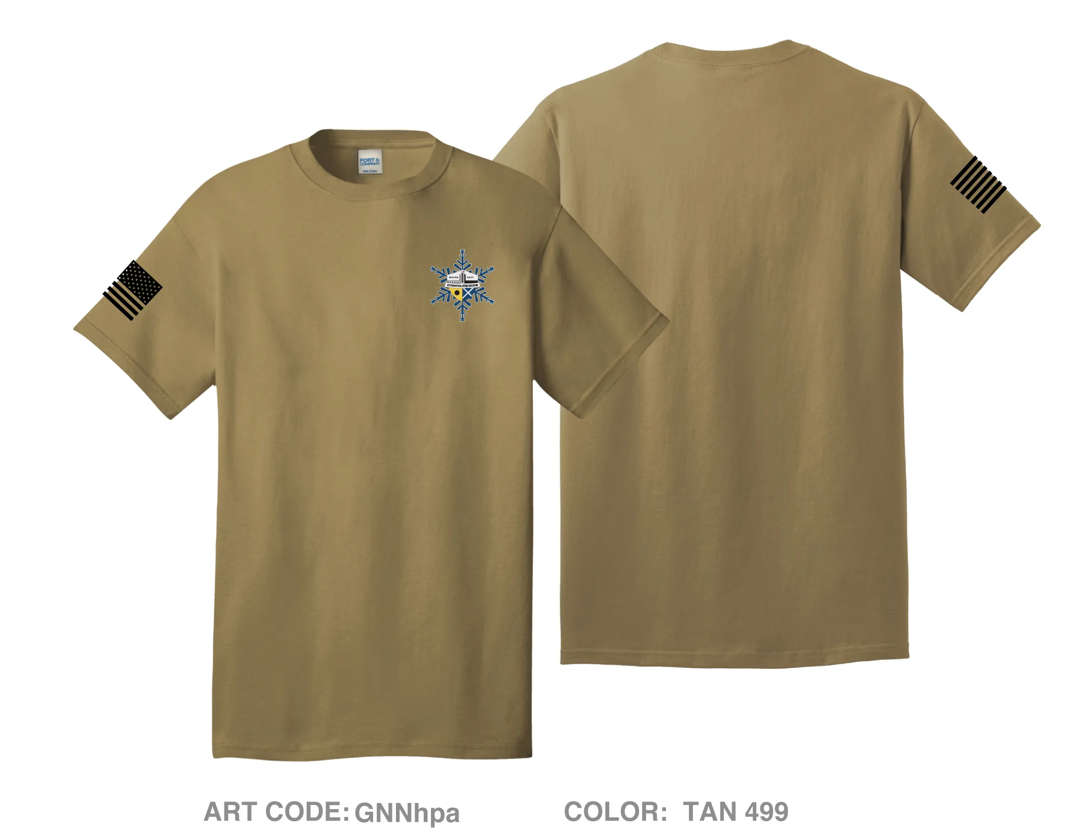 Walter Reed National Military Medical Center Internal Medicine Comfort Unisex Cotton SS Tee - GNNhpa