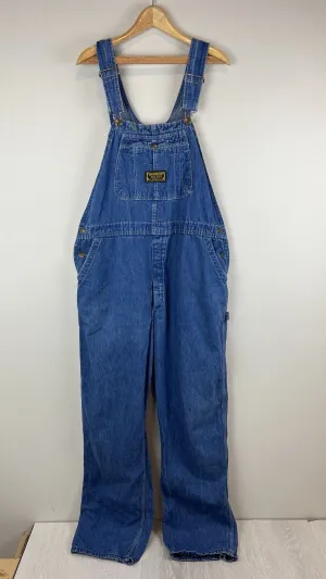 Washington Dee Cee Vintage Denim Overalls Sanforized Dungarees Size L/XL Approx