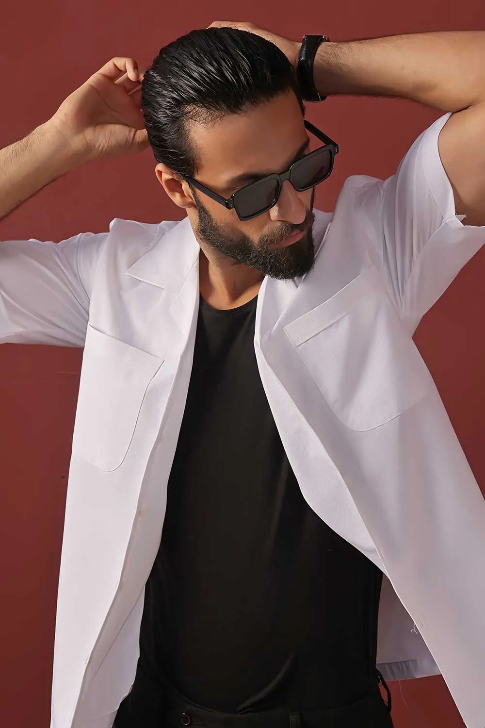 White Relaxed Fit Resort Shirt