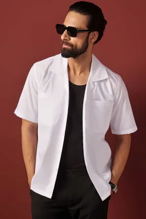 White Relaxed Fit Resort Shirt