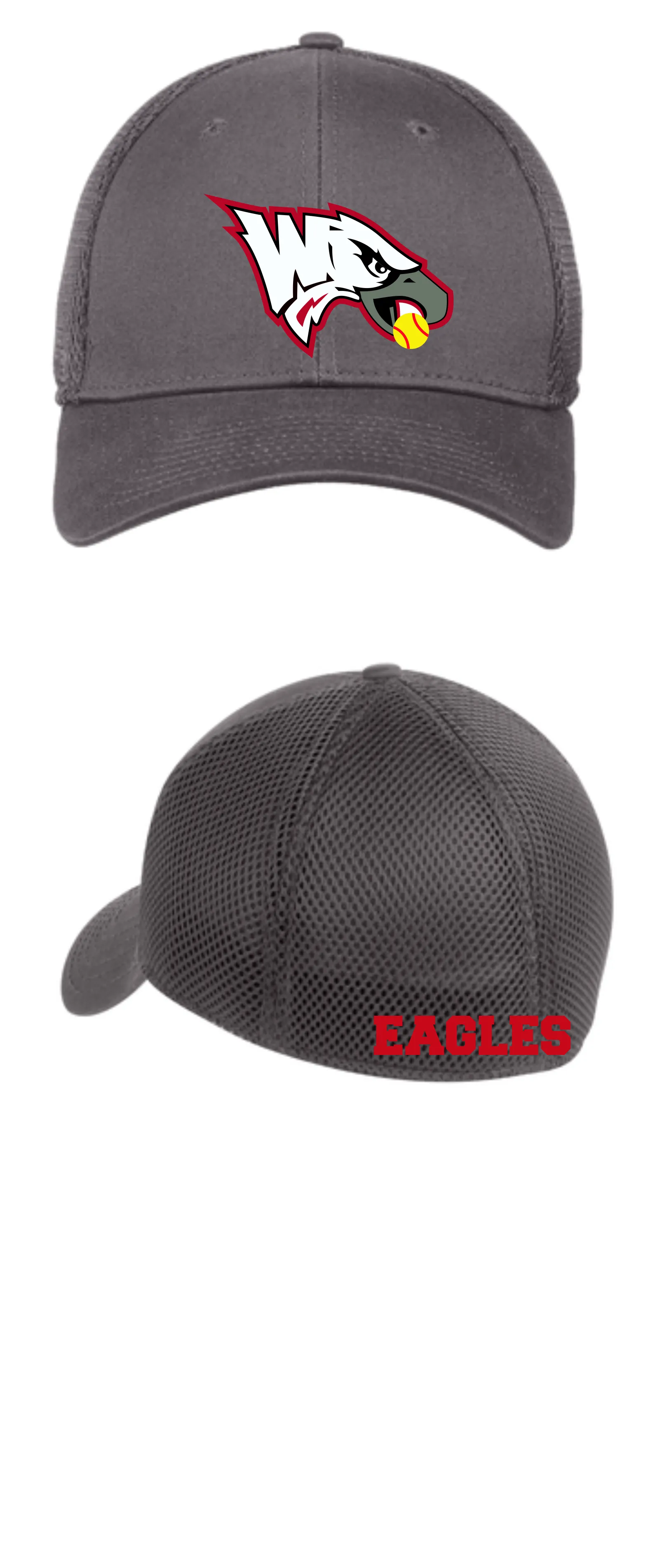 Wolcott Eagles New Era Stretch Mesh Cap