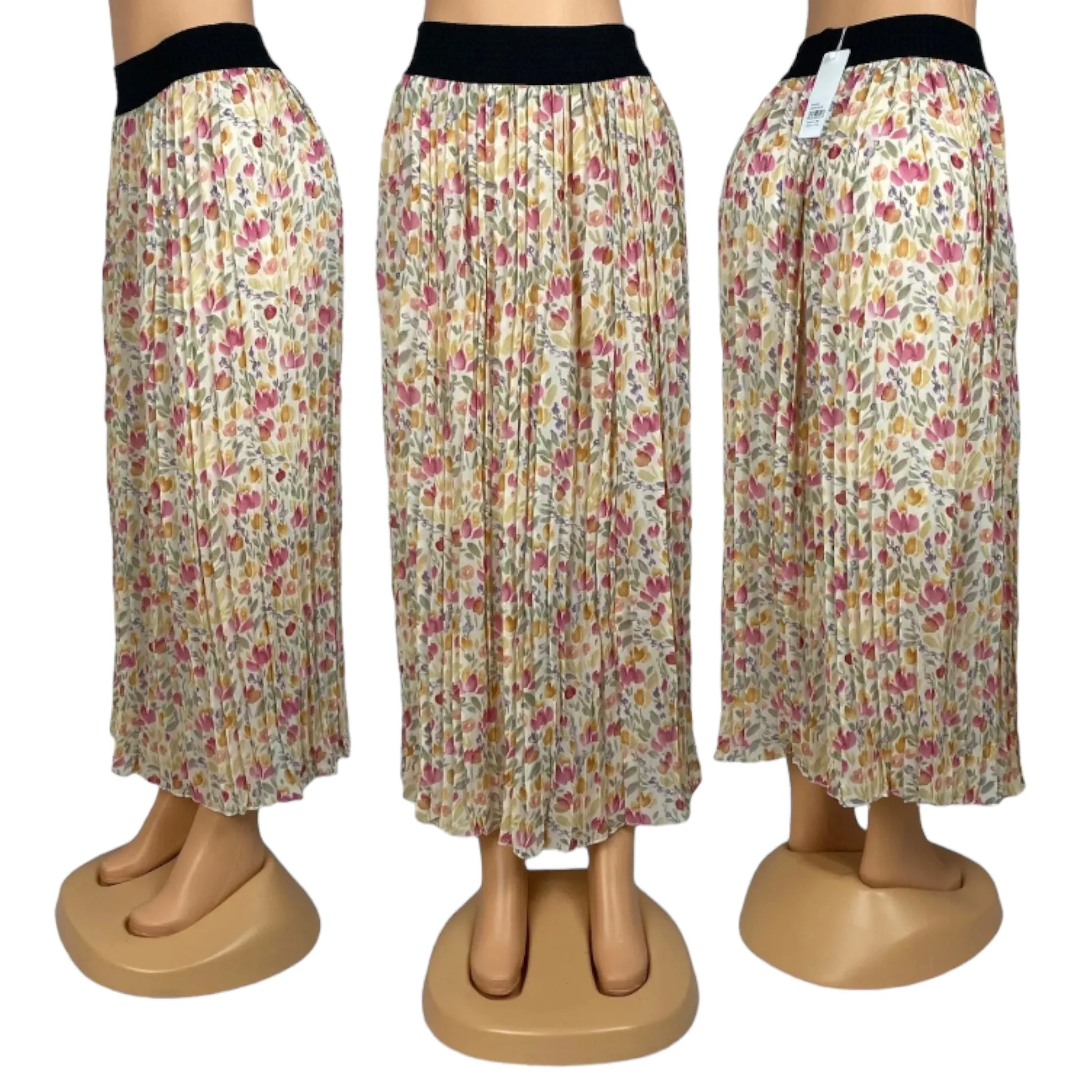 Women's Floral Print Summer Ankle Length Skirt