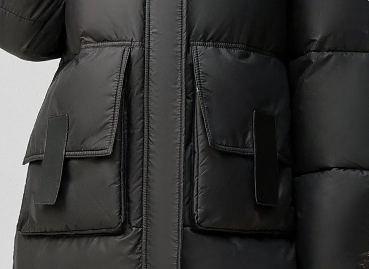 Women's Full Zip Padded Puffer Coat with Cozy Hood and Spacious Pockets