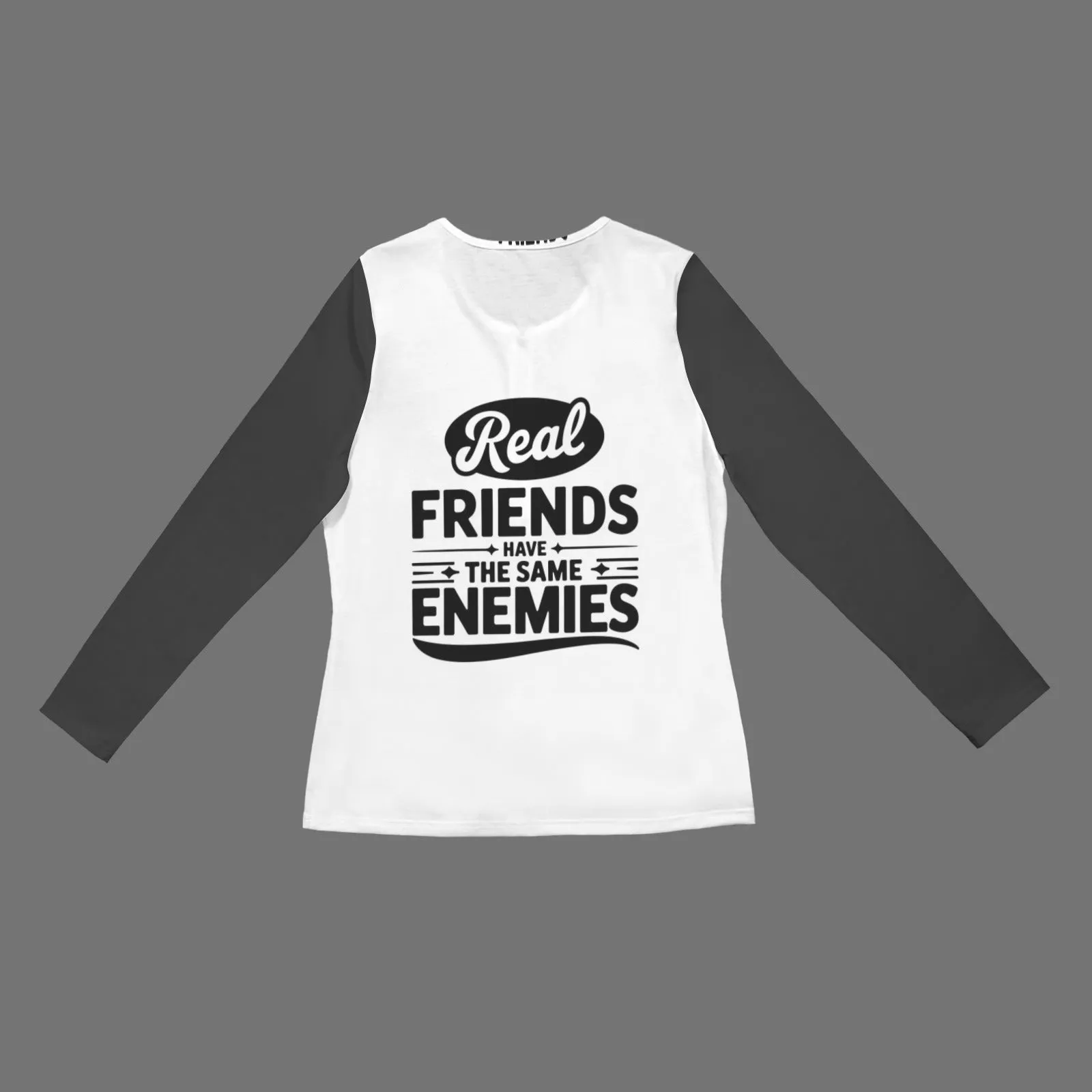 Women's Long Sleeve Zip Front T-Shirt