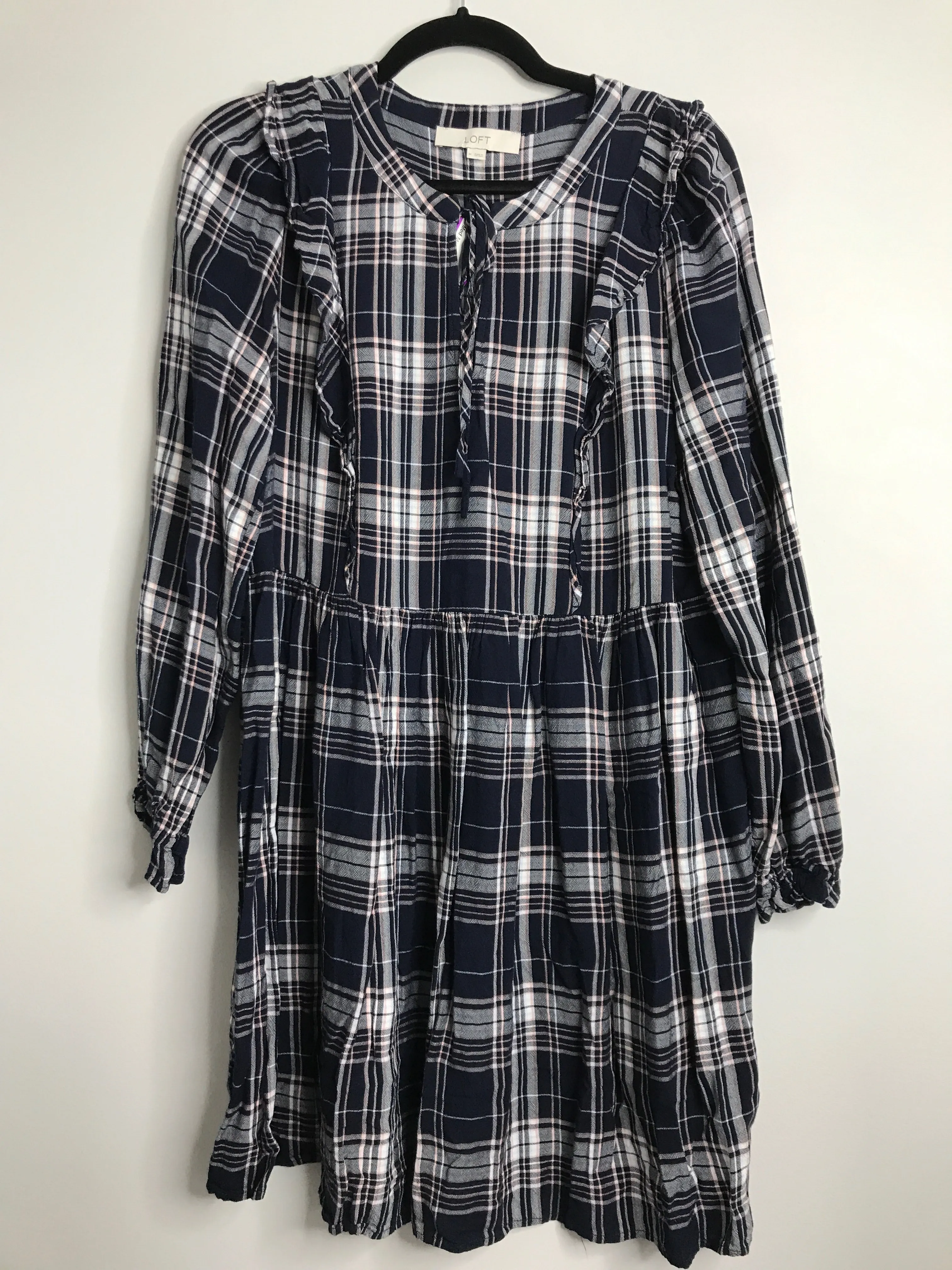 Womens Size Med Misses Navy Loft Dress