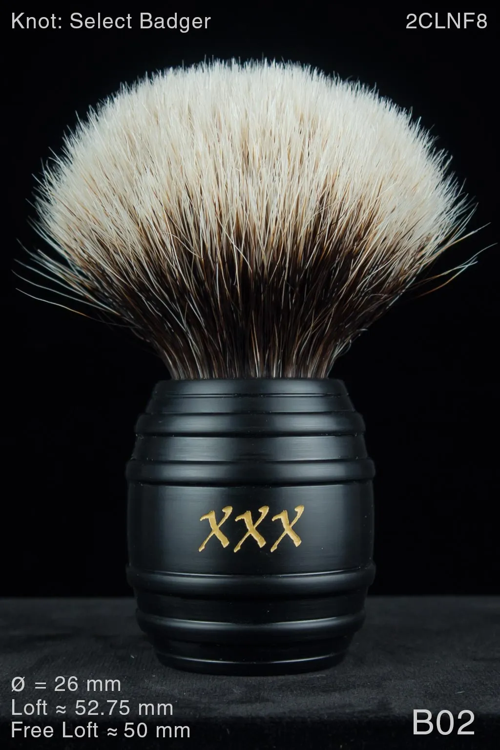 XXX 26 mm Satin Ebony