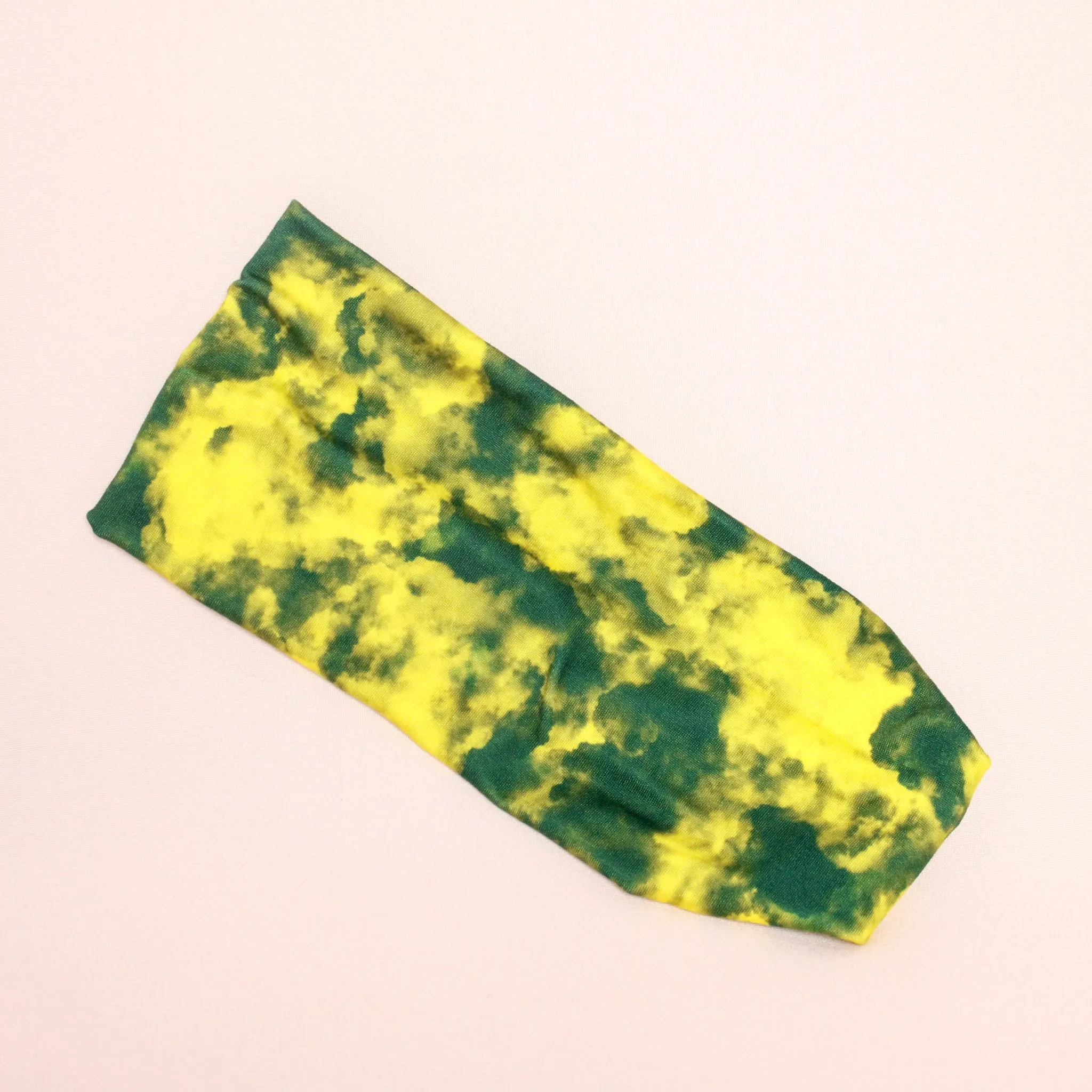 Yellow and Green Stretch Headband